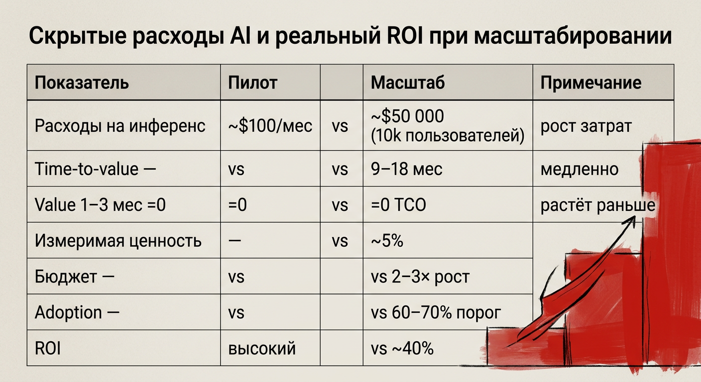 Featured image: ai costs roi scale