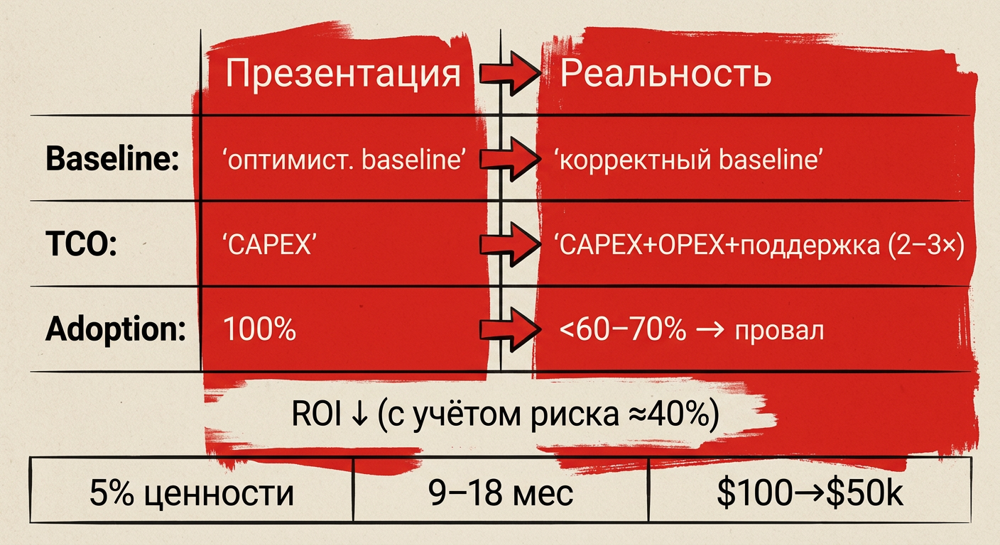 Featured image: ai roi gap