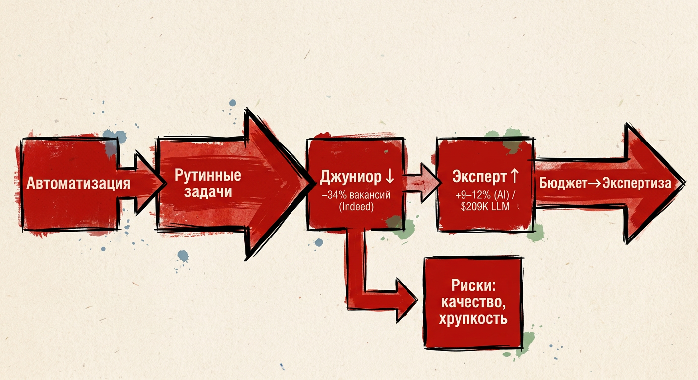 Featured image: ai salary deflation devs