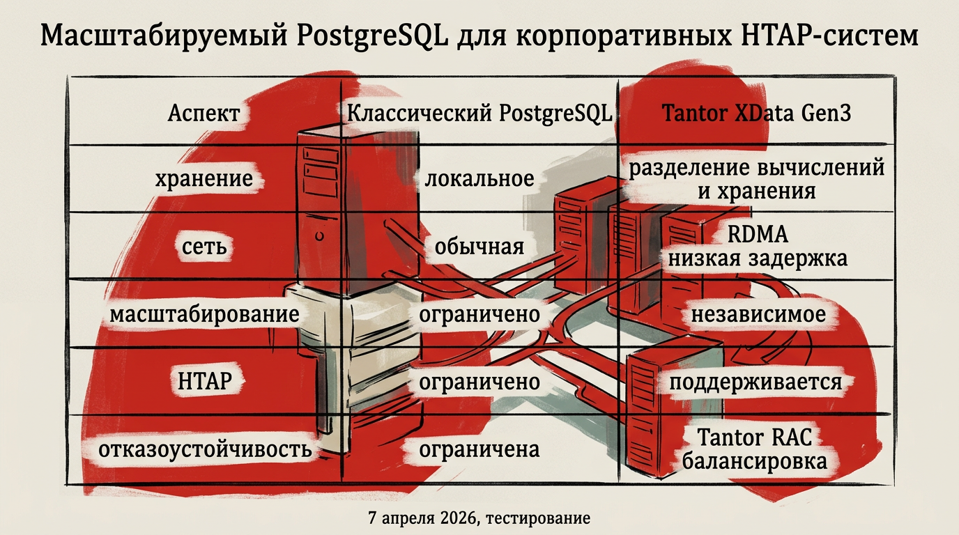 Featured image: postgresql htap architecture