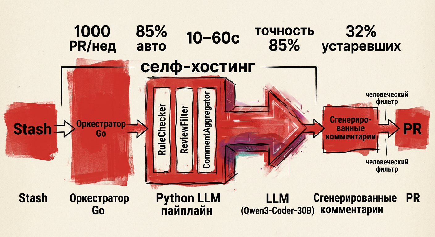 Featured image: llm code review automation