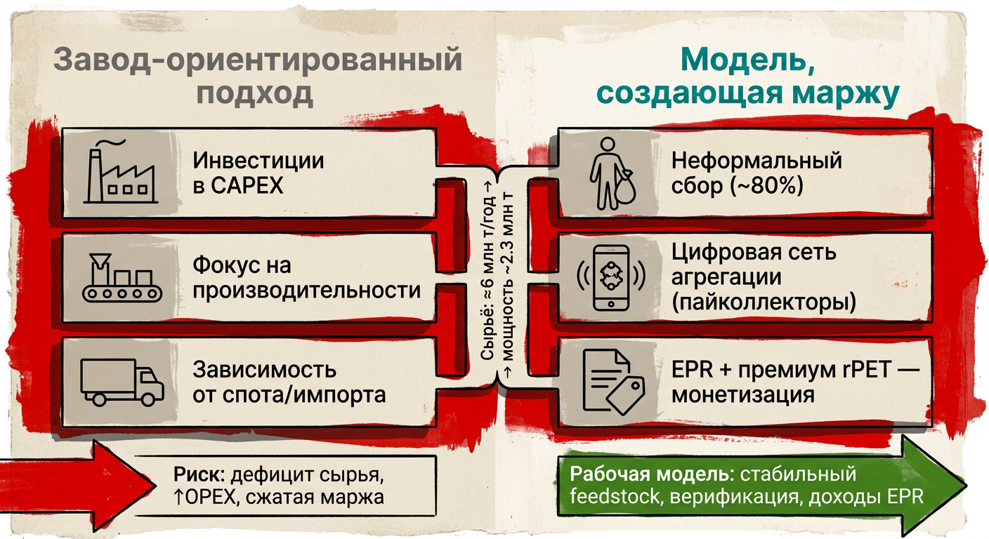 Featured image: plastic recycling indonesia model